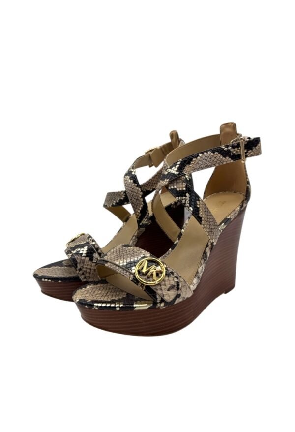 MICHAEL KORS - CARMEN SNAKE SANDAL HEELS
